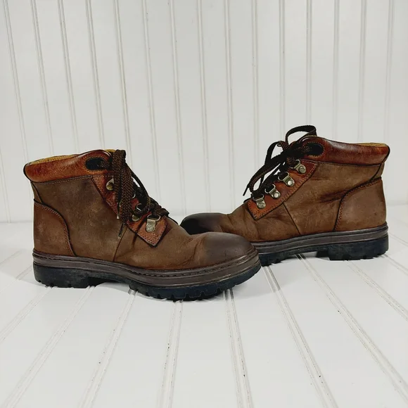 Timberland 1234 242 Hiking Nubuck Leather Brown Lace Up Boots X374 - Picture 7 of 11